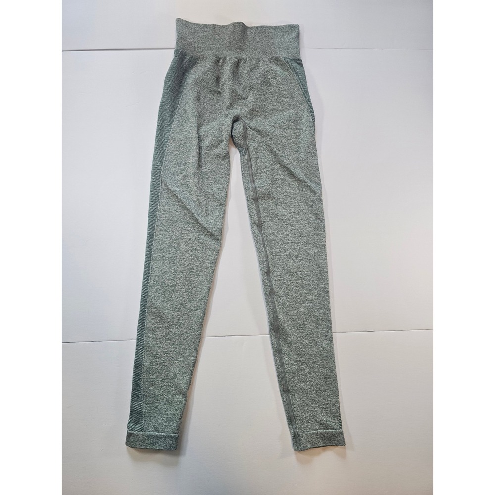 Gymshark Flex Seamless Leggings Women S‎ Green Marl High Rise Activewear Yoga